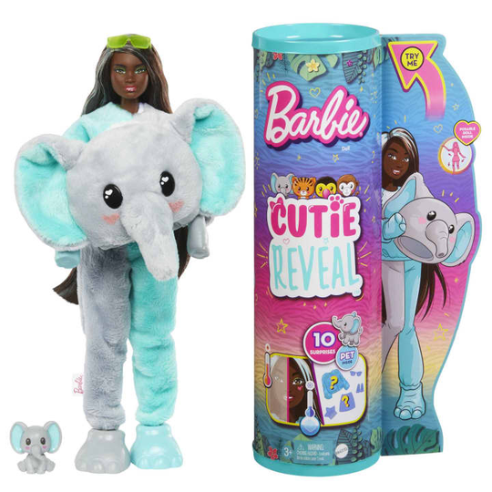 Barbie– Cutie Reveal Jungle Serie – Elephant (HKP98)