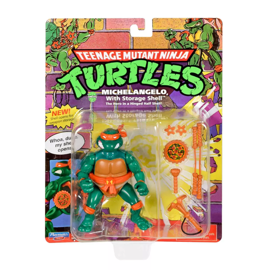 Teini-ikäiset Mutanttininjakilpikonnat Michelangelo 10cm Turtles Figuuri ja Varusteet