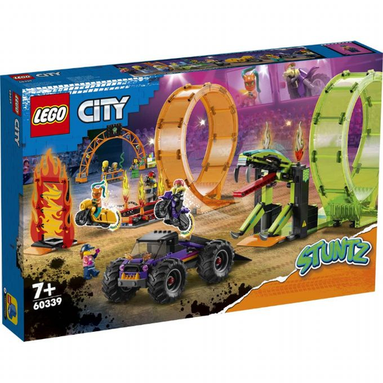 Stunt-areena kaksinkertaisella silmukalla LEGO City Stuntz 60339
