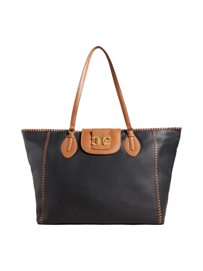 Wxb-edali-whipstitch detail large shopper -laukku