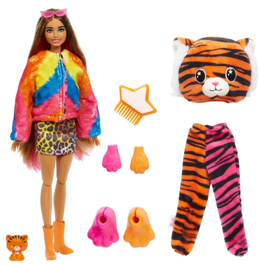 Barbie– Cutie Reveal Jungle Serie – Tiger (HKP99)