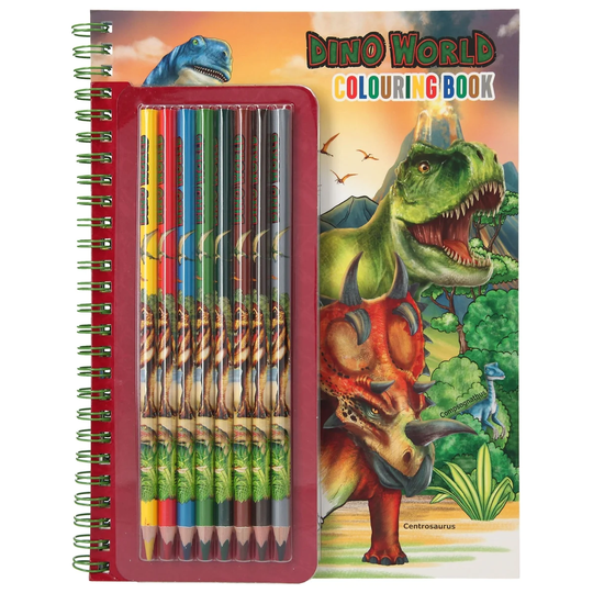 Dino World Värityskirja sekä Kynät