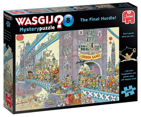 Wasgij Mystery Puzzle 1000 Palan Palapeli The Final Hurdle! Nr 8
