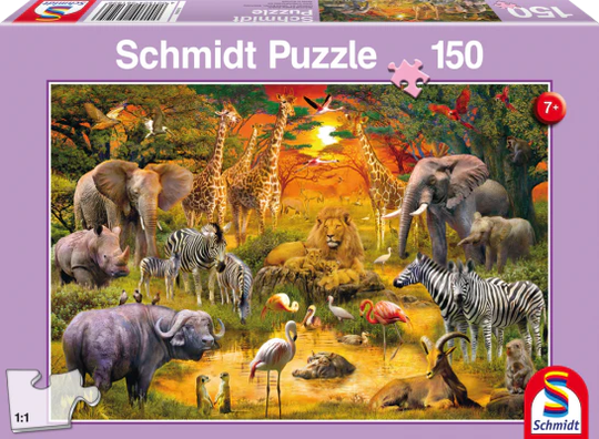 Schmidt 150 Palan Palapeli Animals : In Africa