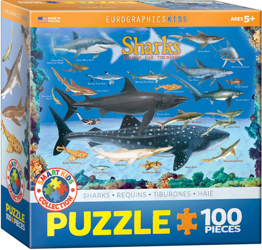 Eurographics 100 palan palapeli Sharks/Hait