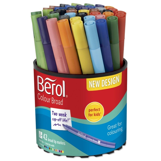 Berol Colour Broad Tip 42 kpl