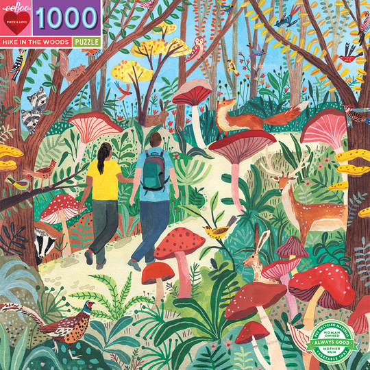 eeBoo - palapeli - Patikoida metsässä, 1000 kappaletta