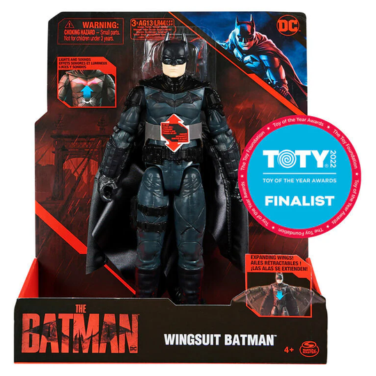 The Batman Wingsuit Batman 30cm Figuuri Äänellä ja Valolla