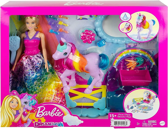 Barbie Dreamtopia Nukke, Yksisarvinen Poni sekä tarvikkeet