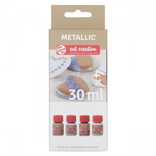 Art Creation Metallic Askartelumaalit Setti 4 x 30 ml Basic