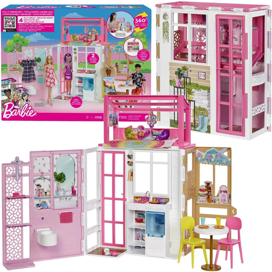 Barbie Kompakti Talo ja Nukke