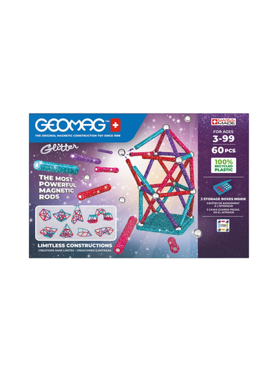 Geomag glitter recycled