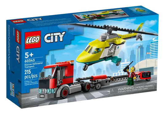 LEGO City - Pelastushelikopterin kuljetusauto (60343)