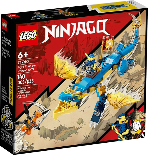 LEGO Ninjago 71760 Evoluutio: Jayn Ukkoslohikäärme