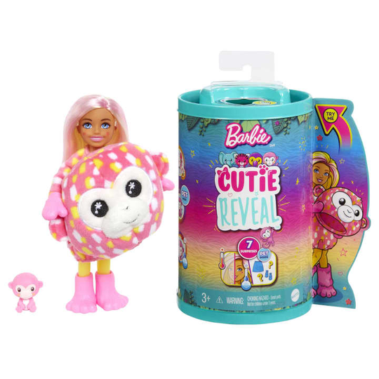Barbie - Cutie Reveal Chelsea Jungle Series - Monkey (HKR14)