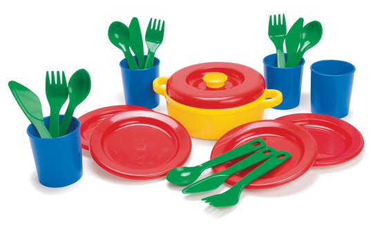 Dantoy - Dinner set in net (4381)
