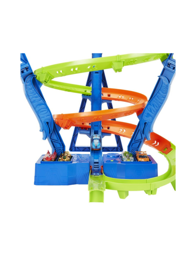 Hotwheels action spiral speed crash