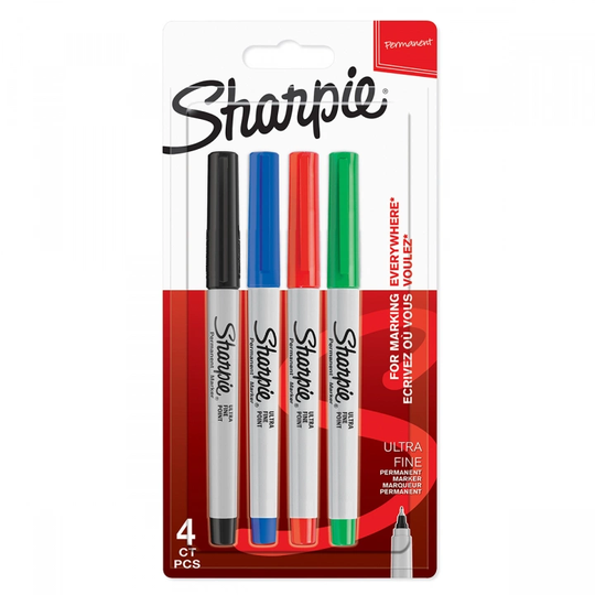 Sharpie Ultrafine Marker 4 kpl