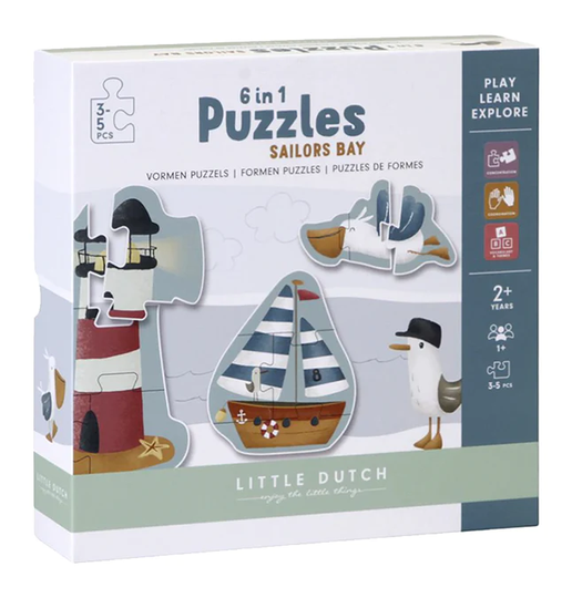 Little Dutch Sailors Bay 6 in 1 Palapeli