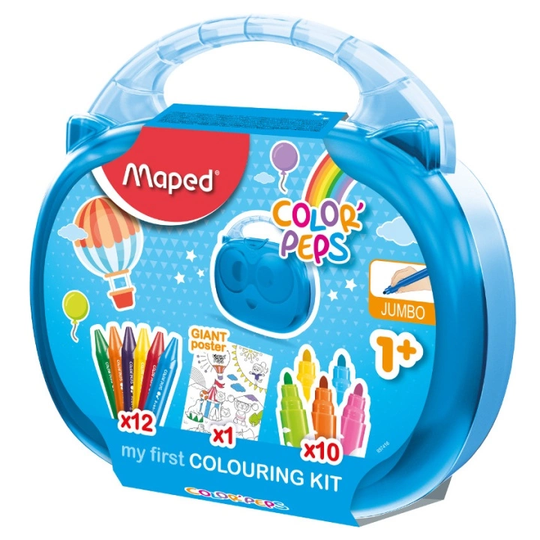 Maped Color Peps Värikynät & Vahaliidut 22-setti + Juliste
