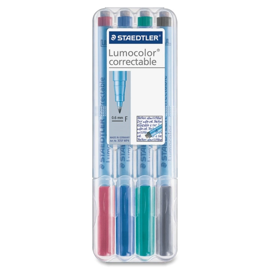Staedtler 4 kpl Lumocolor Correctable M