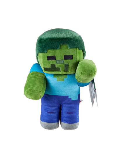 Minecraft Zombie Pehmolelu 20cm