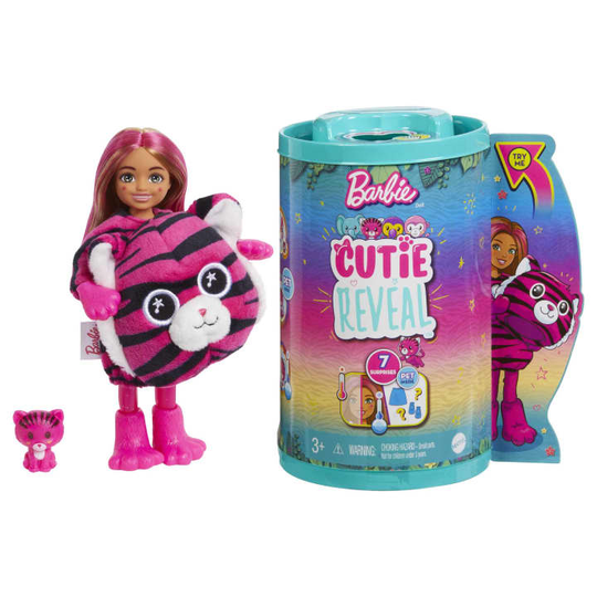 Barbie - Cutie Reveal Chelsea Jungle Series - Tiger (HKR15)
