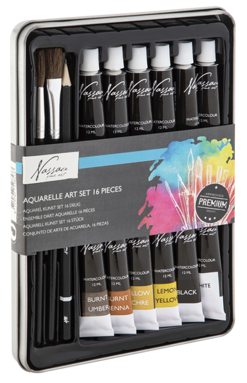 Nassau - Paint set aquarel 16 pcs - (K-AR0500/GE)