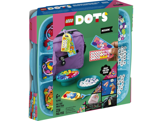 LEGO Dots - Laukkukoristeiden jättipakkaus – viestit (41949)