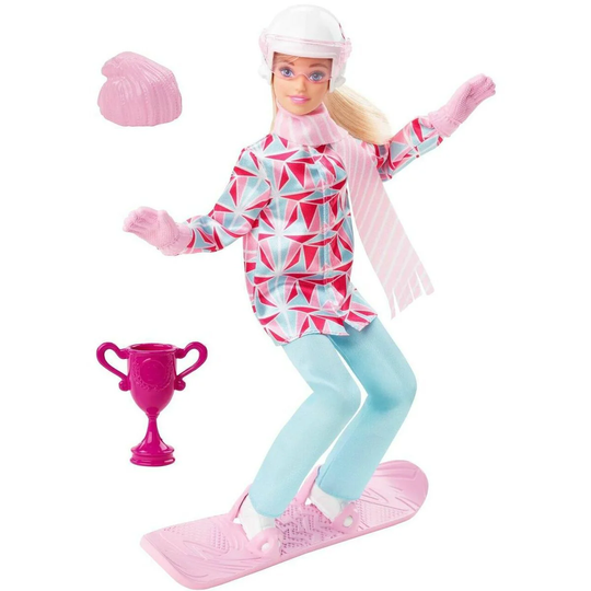 Barbie Winter Sports Lumilautailija