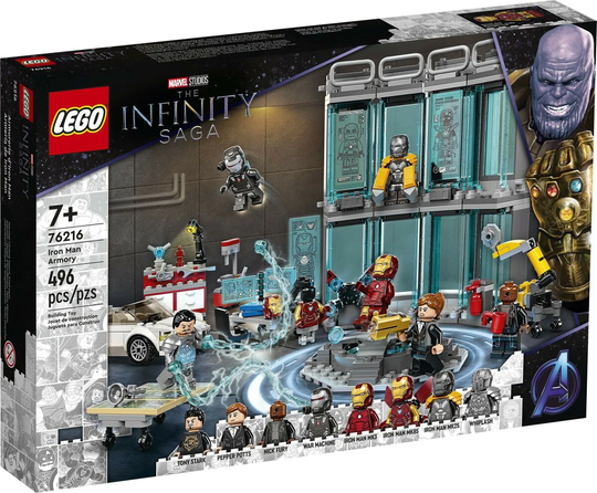 LEGO Infinity Saga 76216 Iron Manin Asevarasto