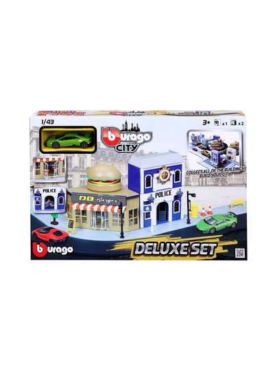 Bburago leikkisetti ja yksi auto 1:43