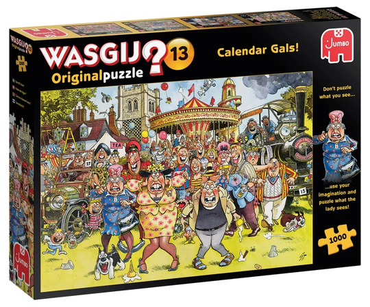 Wasgij Original Puzzle 1000 Palan Palapeli Calendar Gals! Nr 13