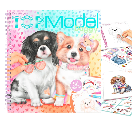 TOPModel Doggy Värityskirja