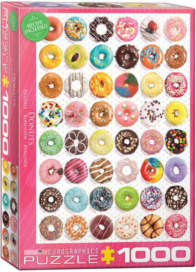 Eurographics Puzzle 1000 Palan Palapeli Donuts