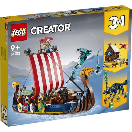 Viikinkilaiva ja Midgard-käärme LEGO Creator 31132