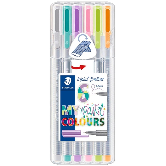 Staedtler Triplus Fineliner Pastelli 6 kpl