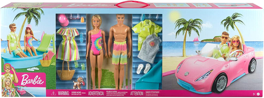 Barbie & Ken sekä Avoauto ja Uima-allas