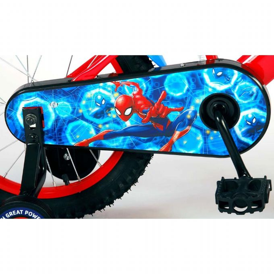 Spiderman Red Blue Lasten pyörä 16 tuumaa Supersankari Marvel Spiderman Bike 21664