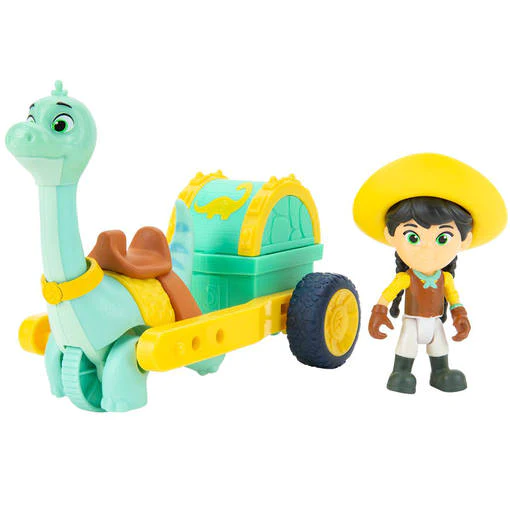 Dino Ranch Dino ja Ajoneuvo Min & Clover's Care Cart