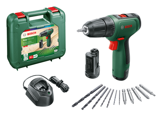 Bosch Cordless Drill/Screwdriver With Two Gears - Easy Drill 1200 ( Battery and Charger Included )