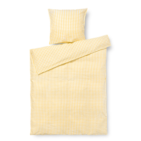 Juna - Organic Bed linen - Crisp - 140 x 220 cm - Yellow