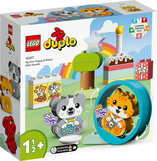 LEGO Duplo - Ensimmäinen koiranpentuni ja kissanpentuni äänillä (10977)