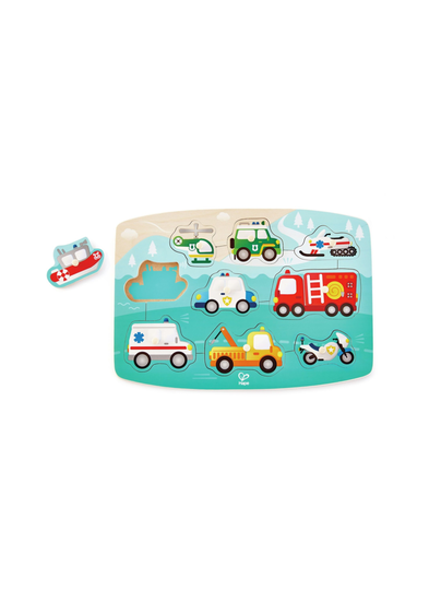 Hape hälytysajoneuvot nuppipalapeli