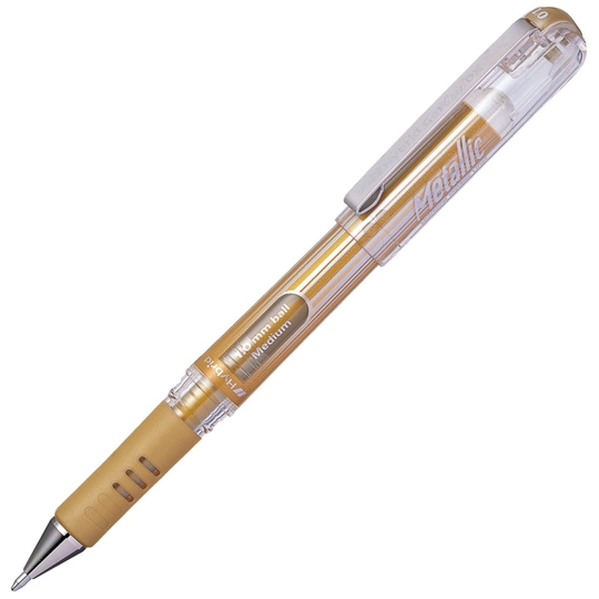Pentel Hybrid Geeli Grip DX Metallic Geelikynä Bronze