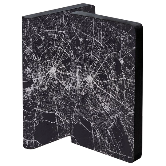 Nuuna Notebook Graphic Traveller - Nightflight Berlin Silver