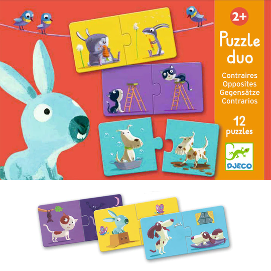 Djeco Puzzle Duo palapeli Vastakohdat