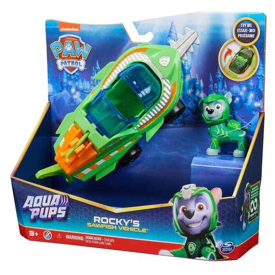 Ryhmä Hau Aqua Pups Rekku ja Vasarakala-ajoneuvo