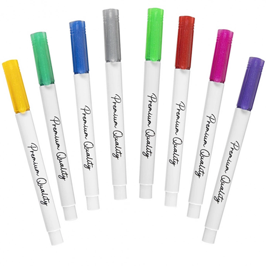 Craft Sensations Glitter markers 8-setti
