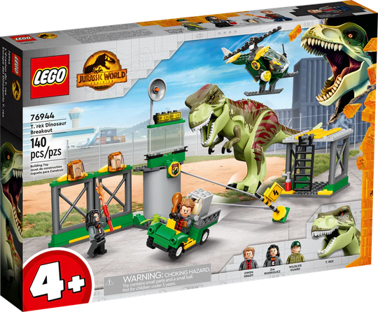 Lego Jurassic World 76944 T. rex -Dinosauruksen Pako